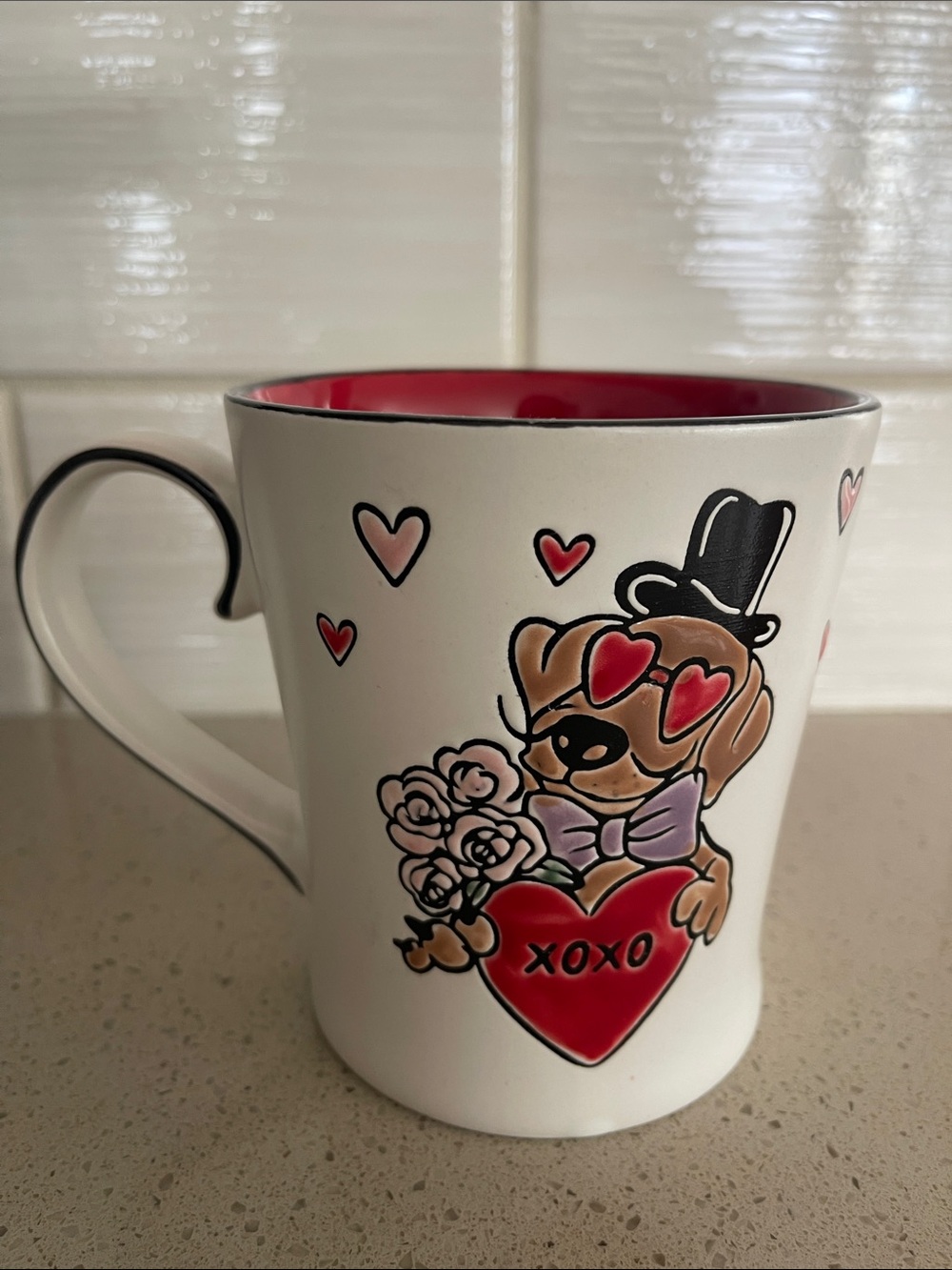 Spectrum Designz Dog Heart Valentines Coffee Mug